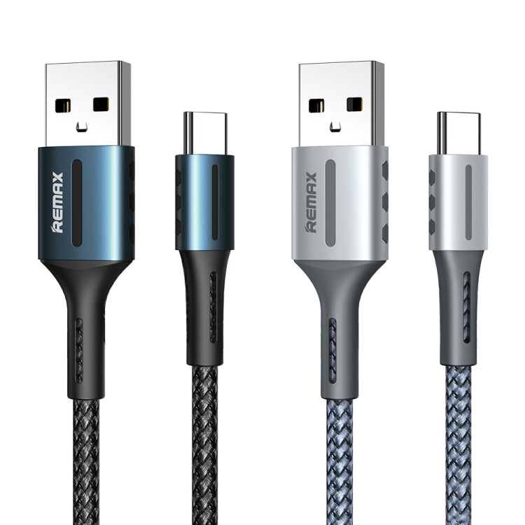 Remax RC-003a 2.4A Type-C / USB-C Barrett Series Charging Data Cable, Length: 1m(Black) - USB-C & Type-C Cable by REMAX | Online Shopping South Africa | PMC TechLife | Buy Now Pay Later Mobicred