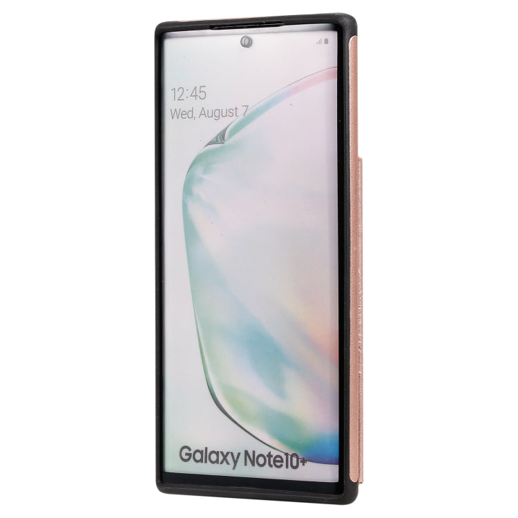 For Samsung Galaxy Note 10 Pro Flower Embossing Pattern Shockproof Protective Case with Holder & Card Slots & Photo Frame(Rose Gold) - free shipping - PMC TechLife - Order now!