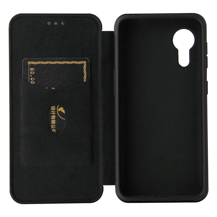 For Samsung Galaxy Xcover 5 Carbon Fiber Texture Horizontal Flip TPU + PC + PU Leather Case with Card Slot(Black) - free shipping - PMC TechLife - Order now!