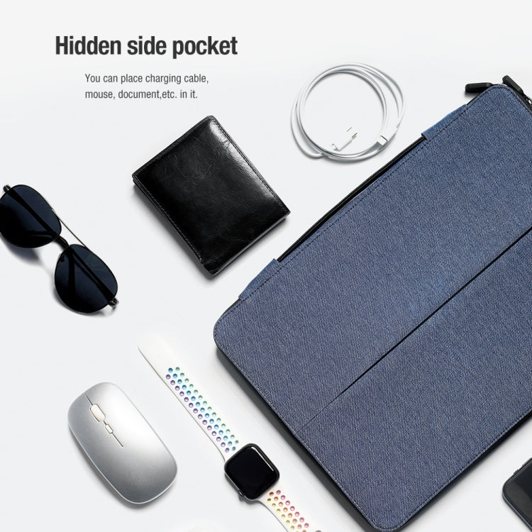 NILLKIN Commuter Multifunctional Laptop Sleeve For 14.0 inch and Below(Blue) - 14.1 inch by NILLKIN | Online Shopping South Africa | PMC TechLife | Buy Now Pay Later Mobicred
