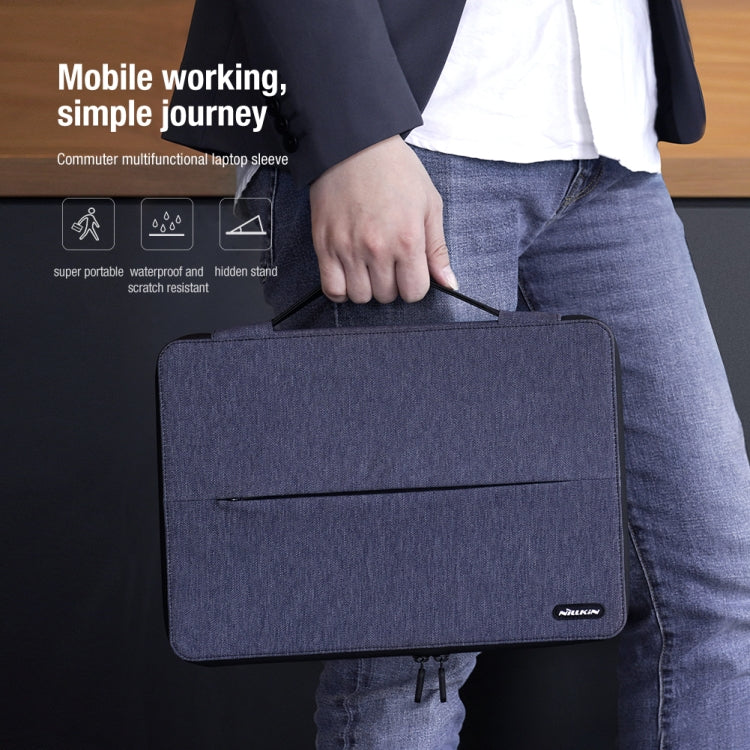 NILLKIN Commuter Multifunctional Laptop Sleeve For 16.0 inch and Below(Dark Gray) - 15.6 - 17 inch by NILLKIN | Online Shopping South Africa | PMC TechLife | Buy Now Pay Later Mobicred