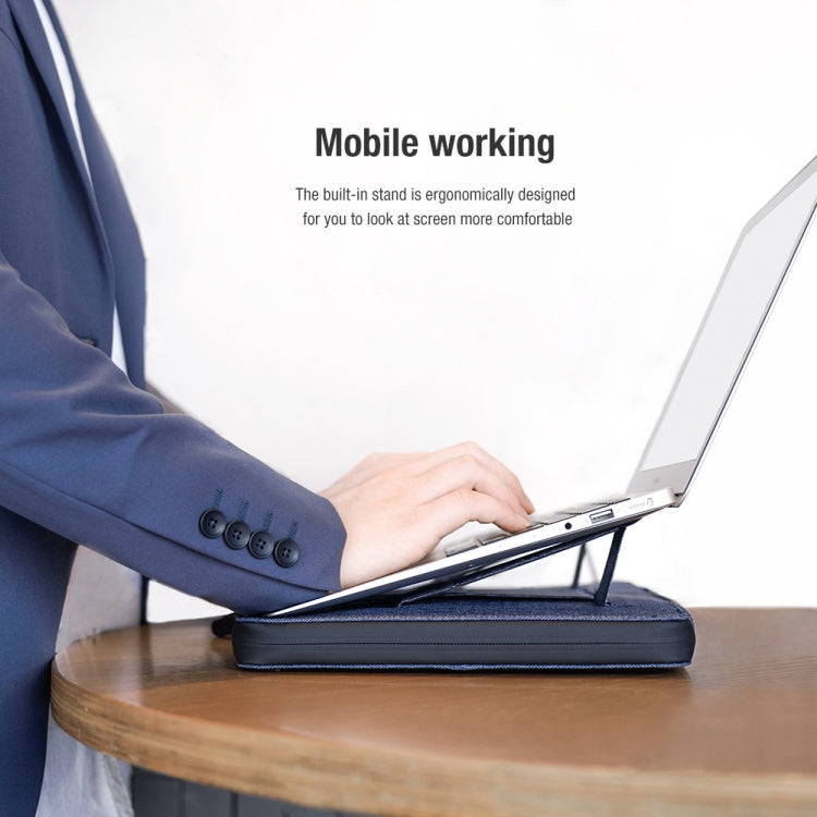 NILLKIN Commuter Multifunctional Laptop Sleeve For 16.0 inch and Below(Dark Gray) - 15.6 - 17 inch by NILLKIN | Online Shopping South Africa | PMC TechLife | Buy Now Pay Later Mobicred