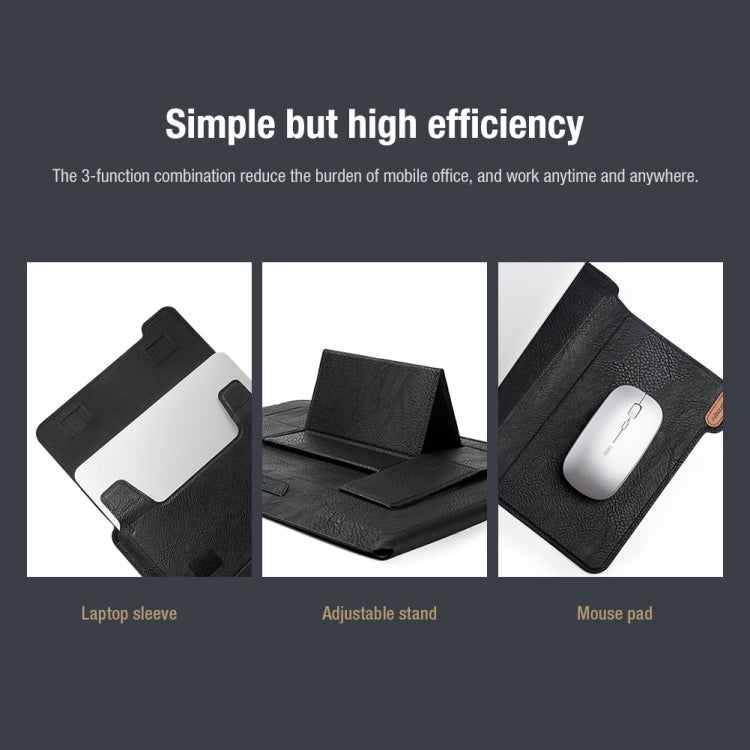 NILLKIN Water Wave Texture Versatile Laptop Sleeve For 14.0 inch and Below(Brown) - free shipping - PMC TechLife - Order now!