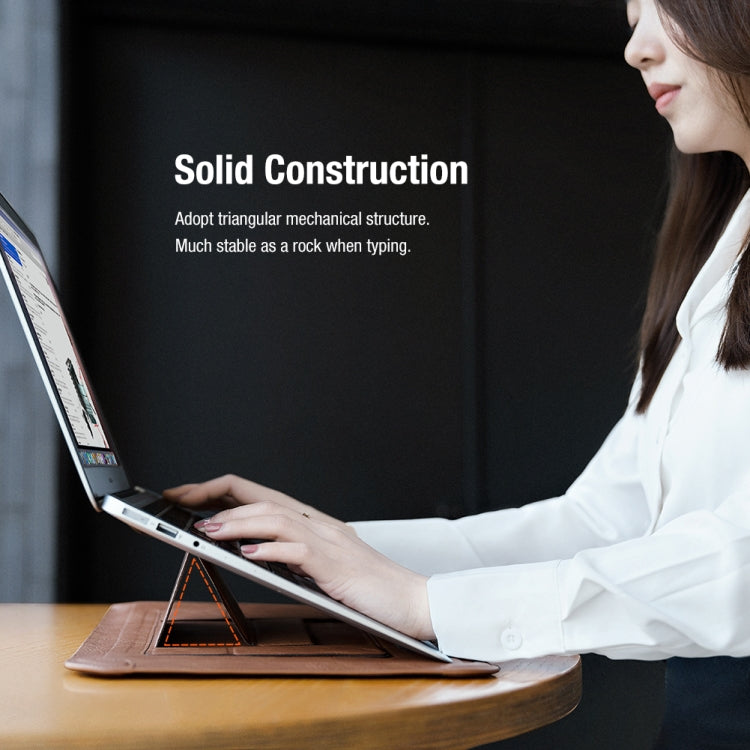 NILLKIN Water Wave Texture Versatile Laptop Sleeve For 14.0 inch and Below(Brown) - free shipping - PMC TechLife - Order now!