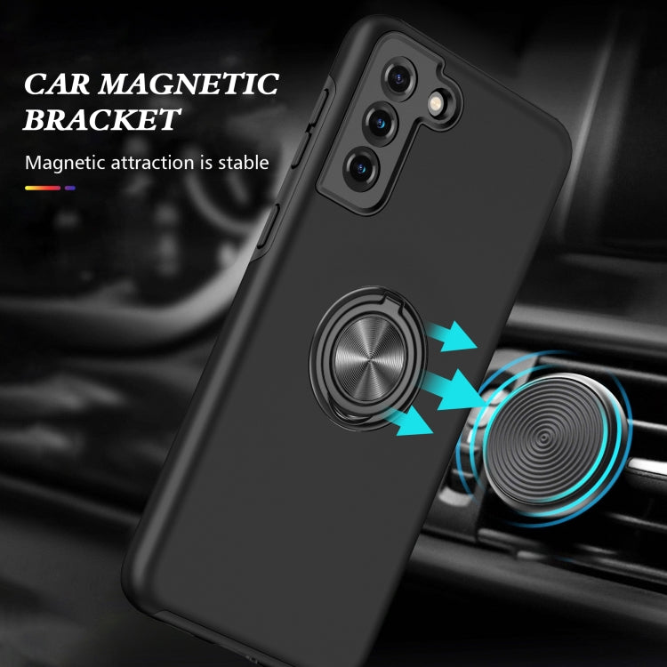 For Samsung Galaxy S21 5G PC + TPU Shockproof Magnetic Protective Case with Invisible Ring Holder(Black) - free shipping - PMC TechLife - Order now!