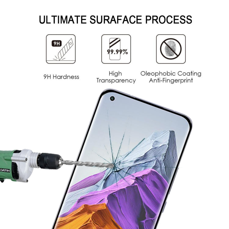 For Xiaomi Mi 11 Pro 25 PCS Full Glue 9H HD 3D Curved Edge Tempered Glass Film(Black) -  by PMC TechLife | Online Shopping South Africa | PMC TechLife