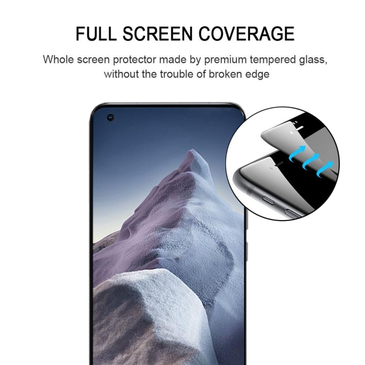 For Xiaomi Mi 11 Ultra Edge Glue 25 PCS 9H HD 3D Curved Edge Tempered Glass Film(Black) - Mi 11 Ultra Tempered Glass by PMC TechLife | Online Shopping South Africa | PMC TechLife
