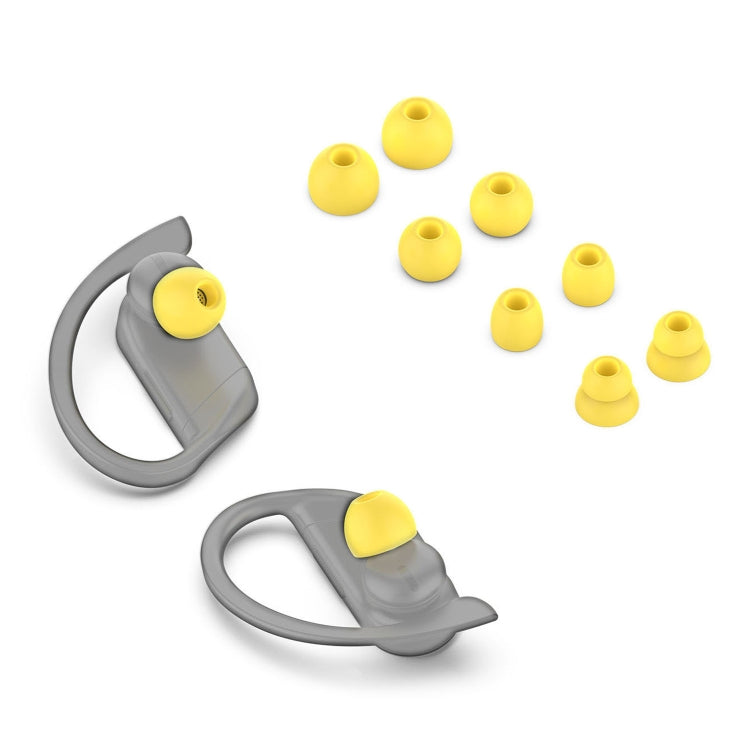 4 Pairs Wireless Earphone Replaceable Silicone Ear Cap Earplugs for Huawei FreeBuds 4i / FreeLace Pro / Active Noise Canceling Earphones 3(Yellow) - Anti-dust & Ear Caps by PMC TechLife | Online Shopping South Africa | PMC TechLife