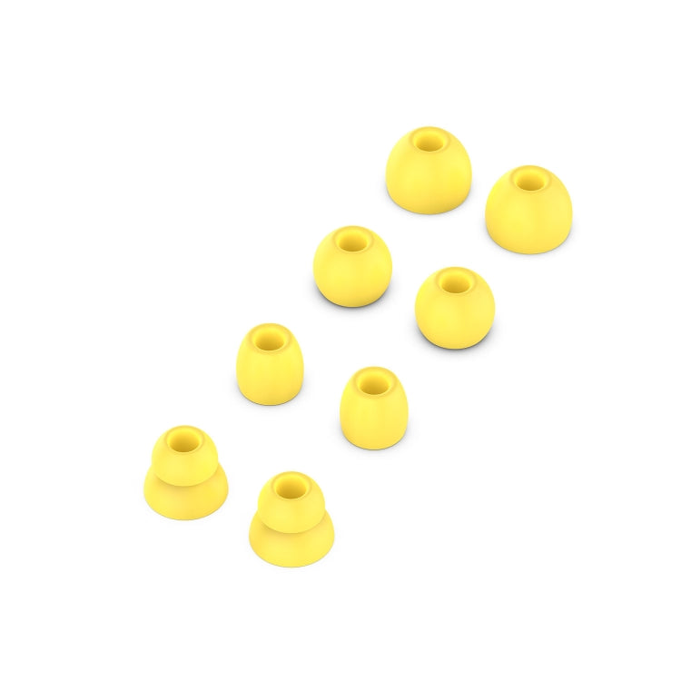 4 Pairs Wireless Earphone Replaceable Silicone Ear Cap Earplugs for Huawei FreeBuds 4i / FreeLace Pro / Active Noise Canceling Earphones 3(Yellow) - Anti-dust & Ear Caps by PMC TechLife | Online Shopping South Africa | PMC TechLife