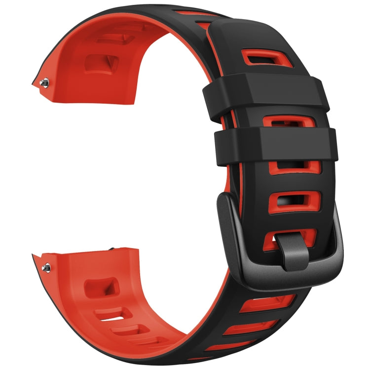 Compatible with Garmin Instinct / Instinct Esports Two-color Silicone Watch Band(Black+Red) - Watch Bands by PMC TechLife | Online Shopping South Africa | PMC TechLife | Buy Now Pay Later Mobicred