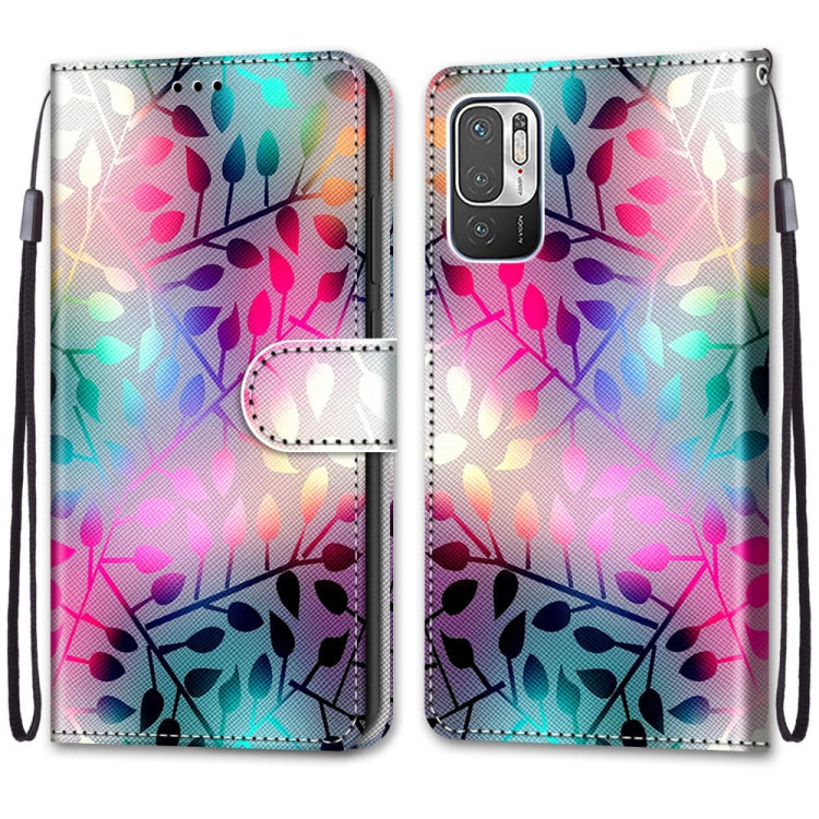 For Xiaomi Redmi Note 10 5G Coloured Drawing Cross Texture Horizontal Flip PU Leather Case with Holder & Card Slots & Wallet & Lanyard(Translucent Glass) - free shipping - PMC TechLife - Order now!