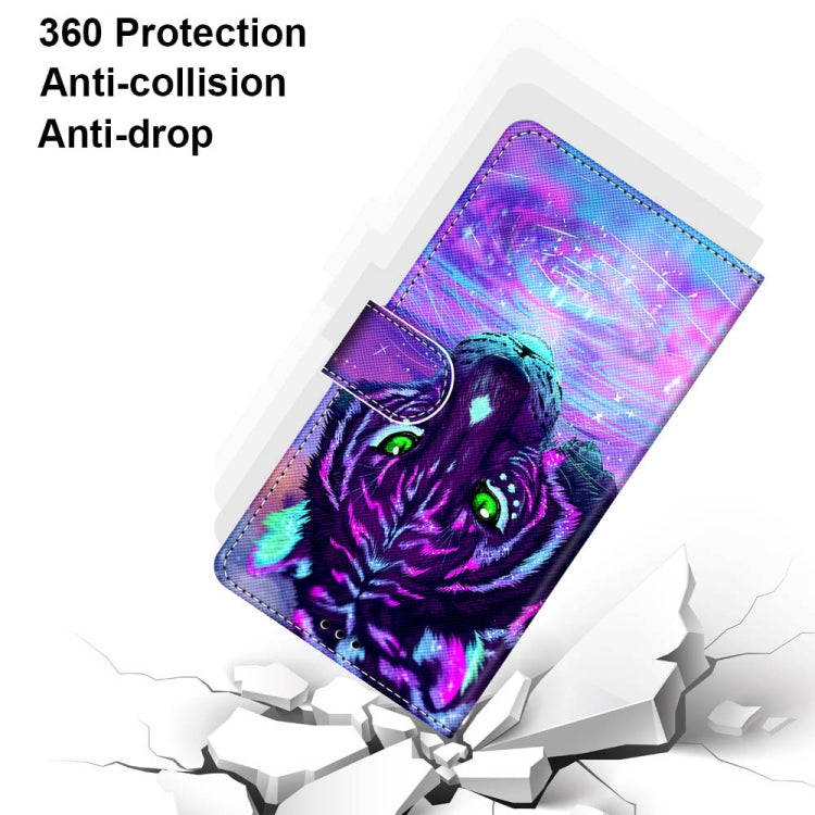 For Xiaomi Redmi Note 10 5G Coloured Drawing Cross Texture Horizontal Flip PU Leather Case with Holder & Card Slots & Wallet & Lanyard(Tiger Drinking Water) - free shipping - PMC TechLife - Order now!