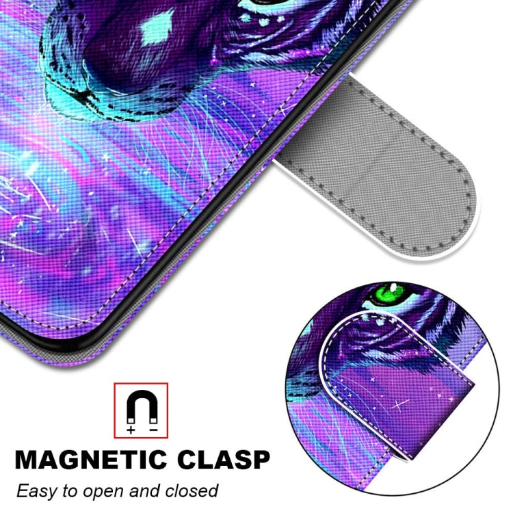 For Xiaomi Redmi Note 10 5G Coloured Drawing Cross Texture Horizontal Flip PU Leather Case with Holder & Card Slots & Wallet & Lanyard(Tiger Drinking Water) - free shipping - PMC TechLife - Order now!
