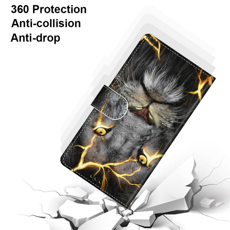 For Xiaomi Redmi Note 10 5G Coloured Drawing Cross Texture Horizontal Flip PU Leather Case with Holder & Card Slots & Wallet & Lanyard(Fission Lion) - free shipping - PMC TechLife - Order now!