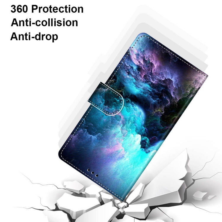 For Xiaomi Redmi Note 10 5G Coloured Drawing Cross Texture Horizontal Flip PU Leather Case with Holder & Card Slots & Wallet & Lanyard(Colorful Clouds) - free shipping - PMC TechLife - Order now!