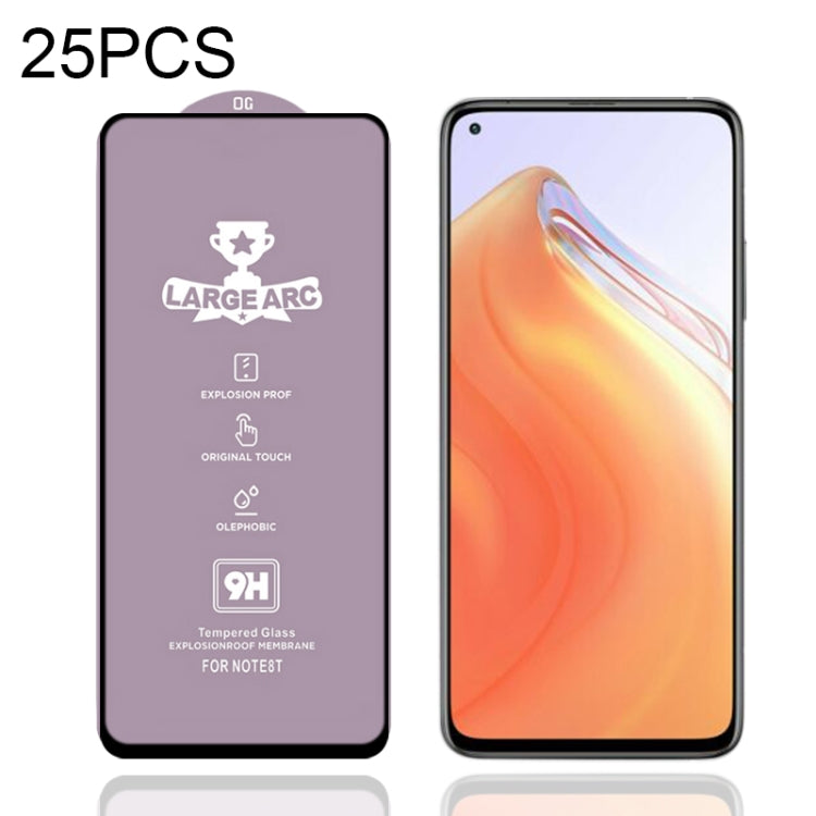 For Xiaomi Mi 10T 5G 25 PCS 9H HD Large Arc High Alumina Full Screen Tempered Glass Film -  by PMC TechLife | Online Shopping South Africa | PMC TechLife