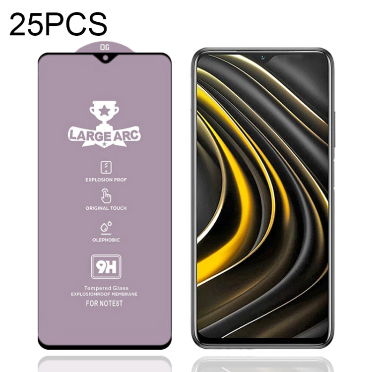 For Xiaomi Poco M3 25 PCS 9H HD Large Arc High Alumina Full Screen Tempered Glass Film -  by PMC TechLife | Online Shopping South Africa | PMC TechLife