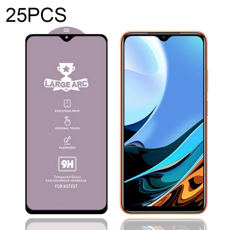 For Xiaomi Redmi 9T 25 PCS 9H HD Large Arc High Alumina Full Screen Tempered Glass Film -  by PMC TechLife | Online Shopping South Africa | PMC TechLife