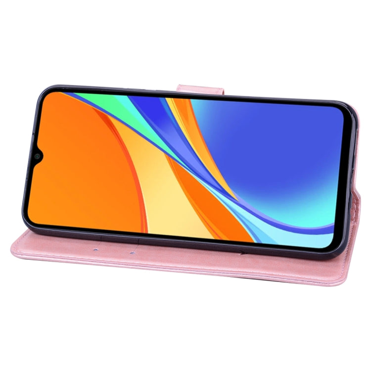 For Xiaomi Poco M3 Rose Embossed Horizontal Flip PU Leather Case with Holder & Card Slots & Wallet(Rose Gold) - free shipping - PMC TechLife - Order now!