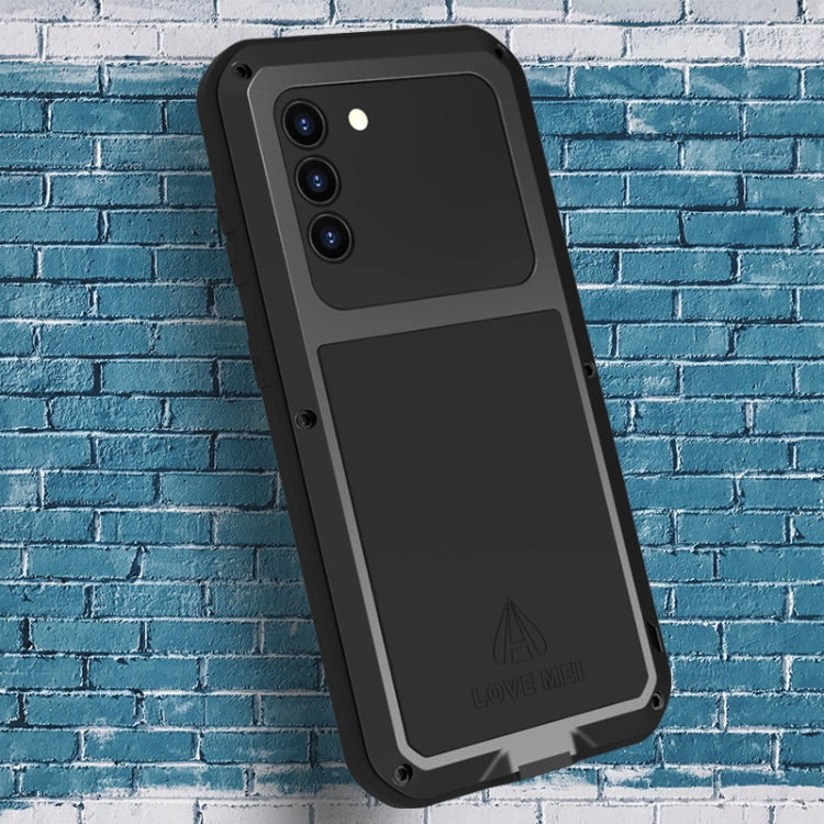 For Samsung Galaxy S21 5G LOVE MEI Metal Shockproof Waterproof Dustproof Protective Case with Glass(Army Green) - free shipping - PMC TechLife - Order now!
