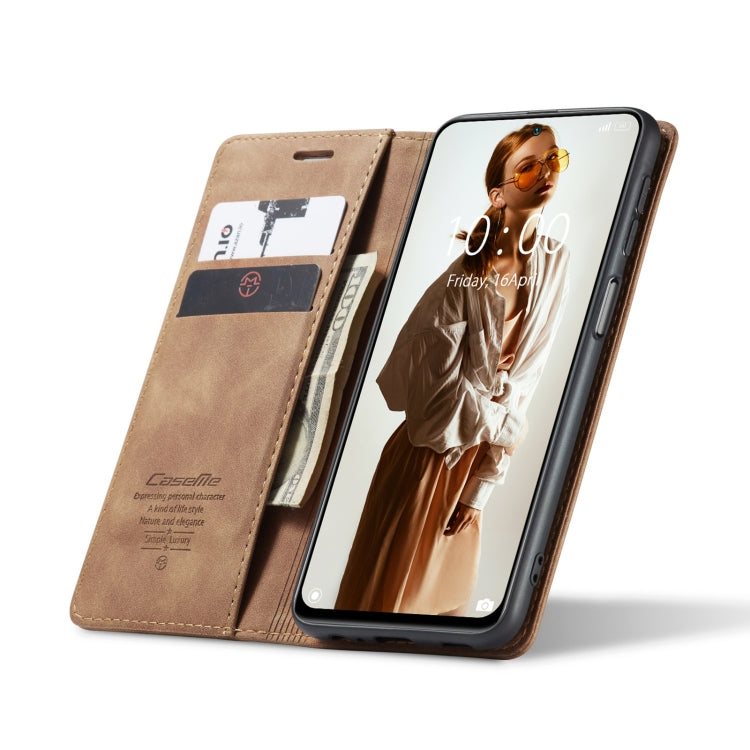 For Xiaomi Redmi Note 10 4G / Note 10s CaseMe 013 Multifunctional Horizontal Flip Leather Case with Holder & Card Slot & Wallet(Brown) - free shipping - PMC TechLife - Order now!