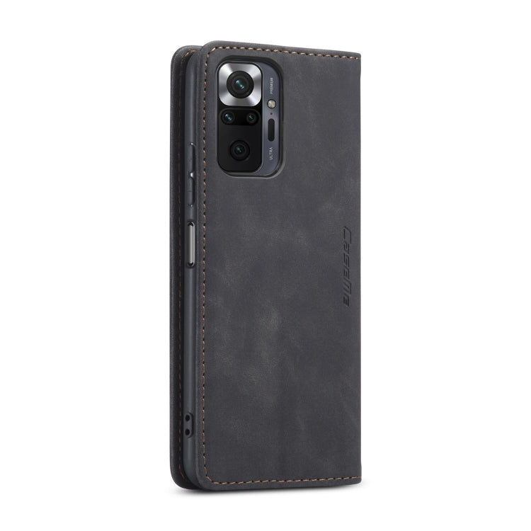 For Xiaomi Redmi Note 10 Pro 4G / Note 10 Pro Max CaseMe 013 Multifunctional Horizontal Flip Leather Case with Holder & Card Slot & Wallet(Black) - free shipping - PMC TechLife - Order now!