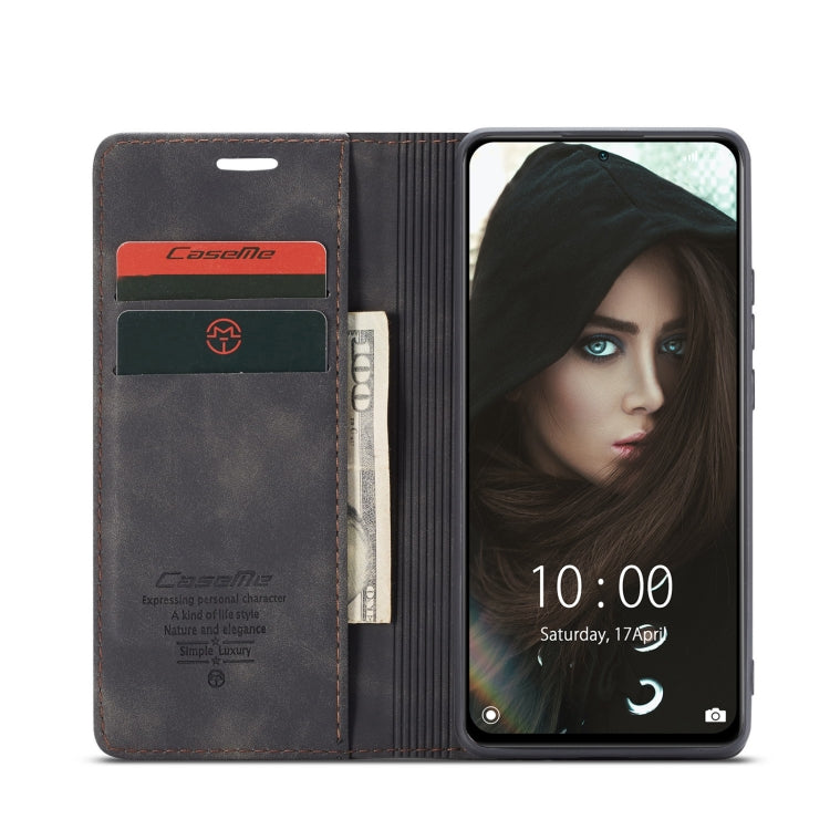 For Xiaomi Redmi Note 10 Pro 4G / Note 10 Pro Max CaseMe 013 Multifunctional Horizontal Flip Leather Case with Holder & Card Slot & Wallet(Black) - free shipping - PMC TechLife - Order now!