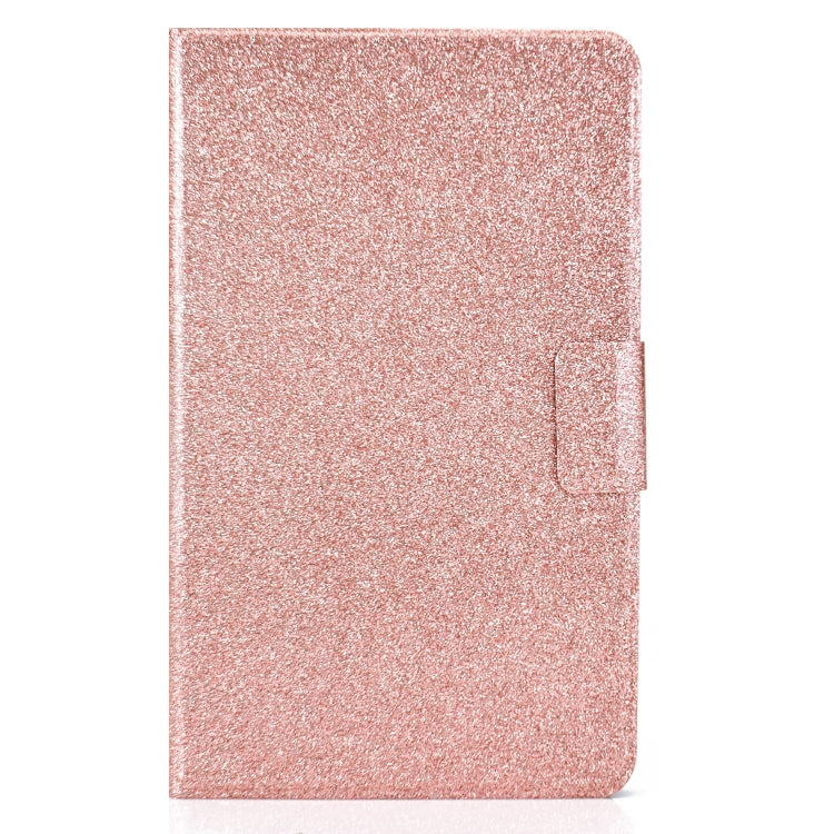 For Samsung Galaxy Tab A7 Lite T220 Glitter Horizontal Flip Leather Case with Holder & Card Slots(Rose Gold) - free shipping - PMC TechLife - Order now!