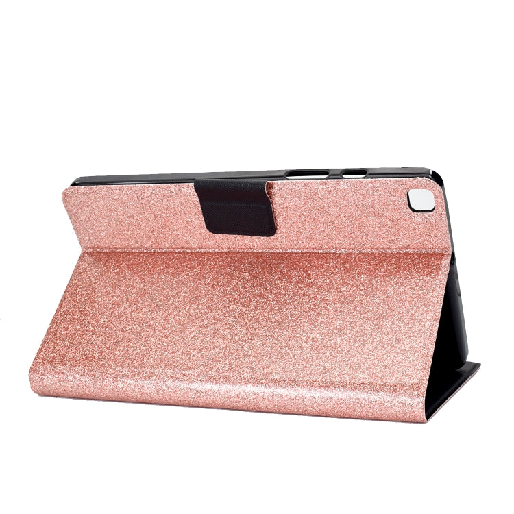 For Samsung Galaxy Tab A7 Lite T220 Glitter Horizontal Flip Leather Case with Holder & Card Slots(Rose Gold) - free shipping - PMC TechLife - Order now!