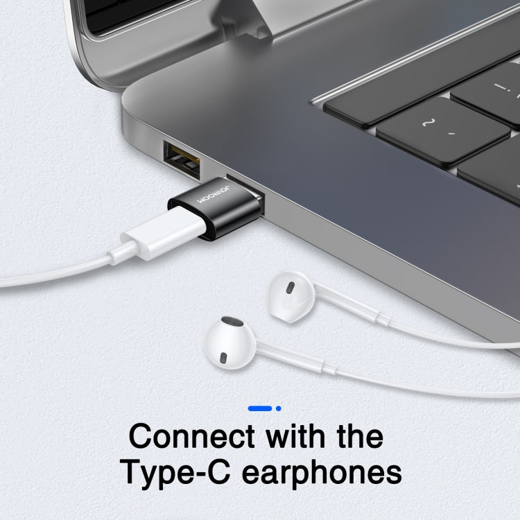 JOYROOM S-H152 3A USB Male to USB-C / Type-C Female OTG Adapter(Black) - OTG Adapter by JOYROOM | Online Shopping South Africa | PMC TechLife | Buy Now Pay Later Mobicred