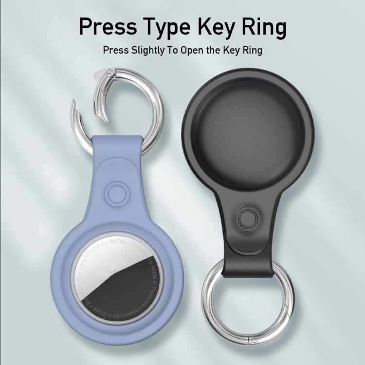 DUX DUCIS 4 PCS / Sets Frosted TPU Protective Case with Key Ring for AirTag - Other by DUX DUCIS | Online Shopping South Africa | PMC TechLife | Buy Now Pay Later Mobicred