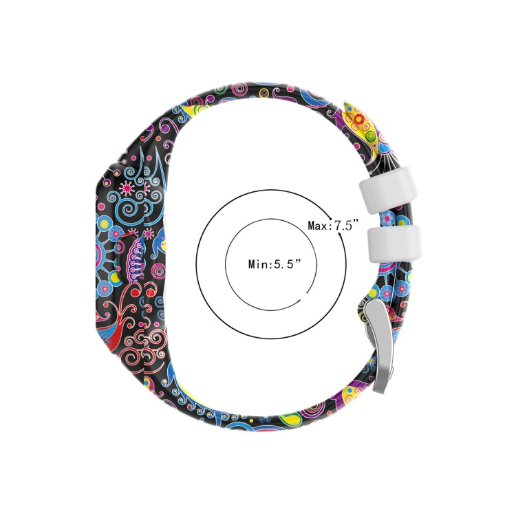 Compatible with Garmin Vivofit JR3 Silicone Printing Watch Band(Camouflage Gray) - Watch Bands by PMC TechLife | Online Shopping South Africa | PMC TechLife | Buy Now Pay Later Mobicred