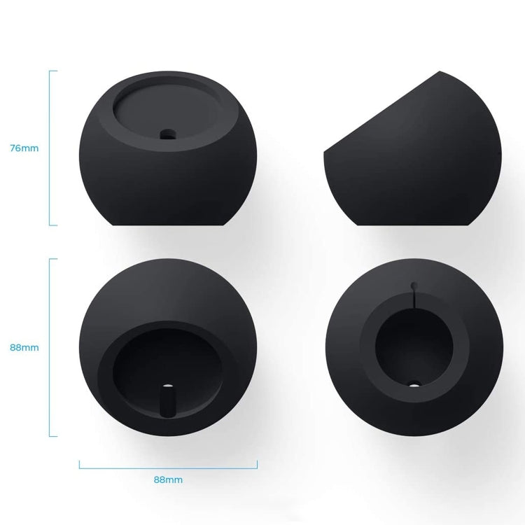 Silicone Pellet Magsafe Magnetic Charger Holder for iPhone 12 Series(Black) - Desktop Holder by PMC TechLife | Online Shopping South Africa | PMC TechLife