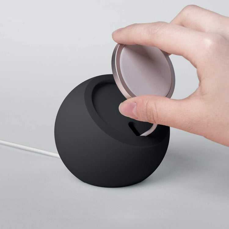 Silicone Pellet Magsafe Magnetic Charger Holder for iPhone 12 Series(Black) - Desktop Holder by PMC TechLife | Online Shopping South Africa | PMC TechLife