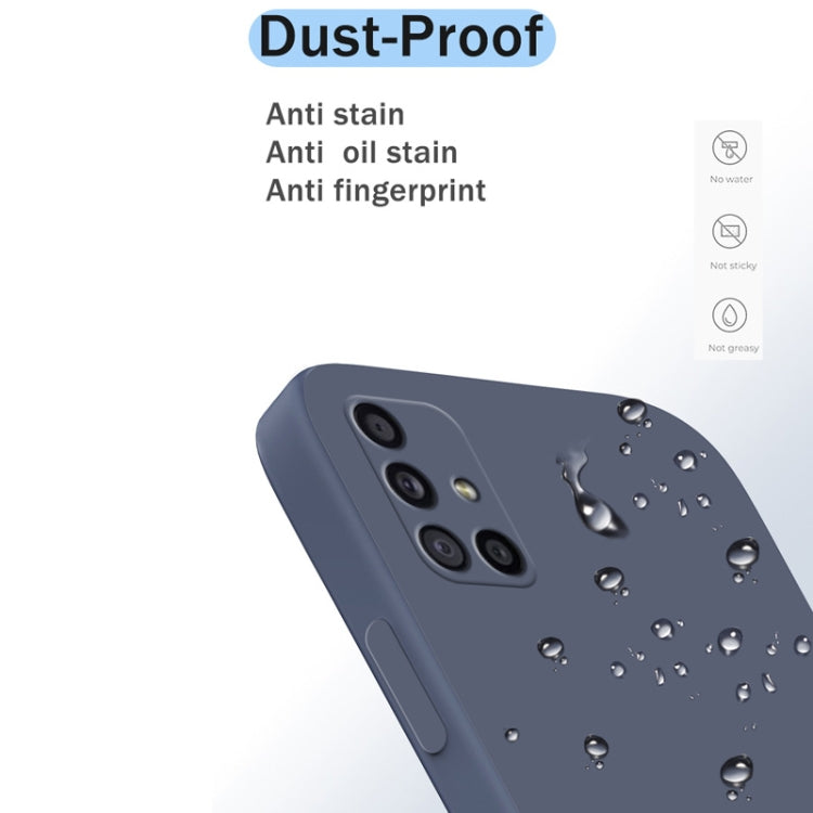 For Samsung Galaxy M51 Solid Color Imitation Liquid Silicone Straight Edge Dropproof Full Coverage Protective Case(Black) - free shipping - PMC TechLife - Order now!