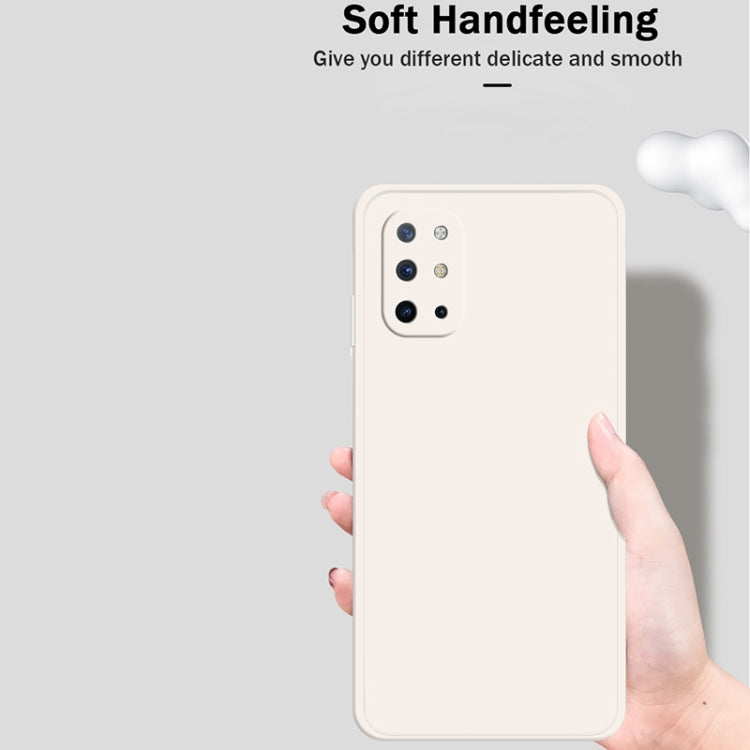 For OnePlus 8T Solid Color Imitation Liquid Silicone Straight Edge Dropproof Full Coverage Protective Case(Blue) - OnePlus Cases by PMC TechLife | Online Shopping South Africa | PMC TechLife | Buy Now Pay Later Mobicred