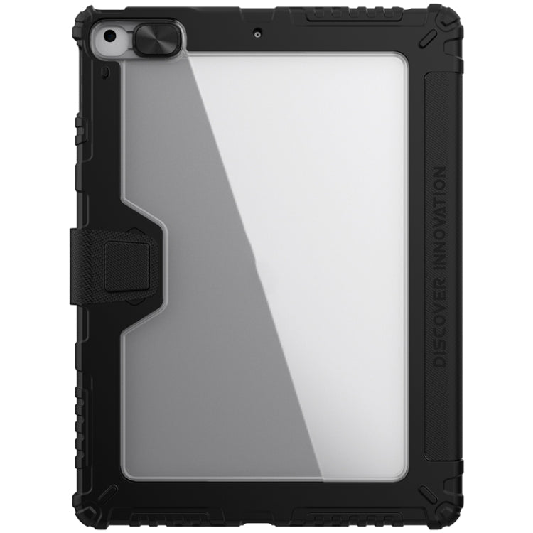 For iPad 10.2 2021 / 2020 / 2019 NILLKIN Bumper Pro Horizontal Flip Leather Case with Pen Slot & Holder & Pen Slot Only Supports iPad Pencil 2nd Generation(Black) - free shipping - PMC TechLife - Order now!