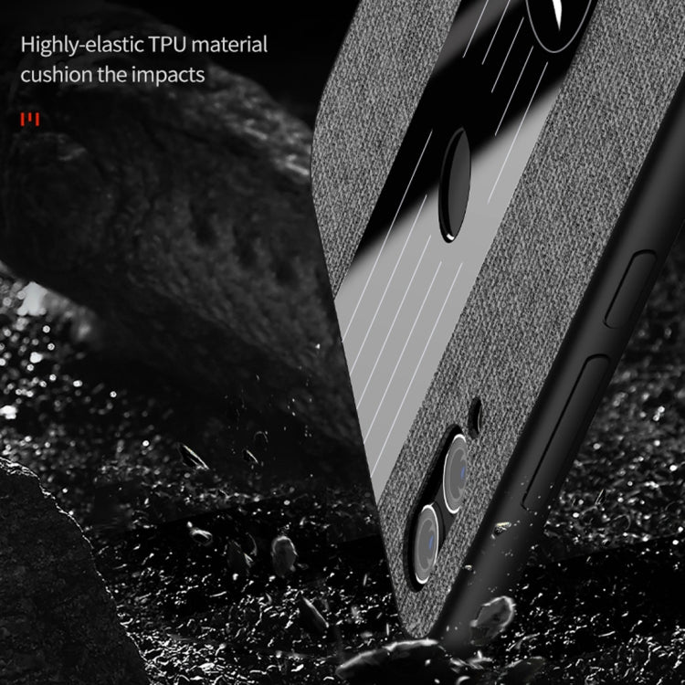 For Huawei Honor Play XINLI Stitching Cloth Textue Shockproof TPU Protective Case(Red) - Honor Cases by XINLI | Online Shopping South Africa | PMC TechLife | Buy Now Pay Later Mobicred