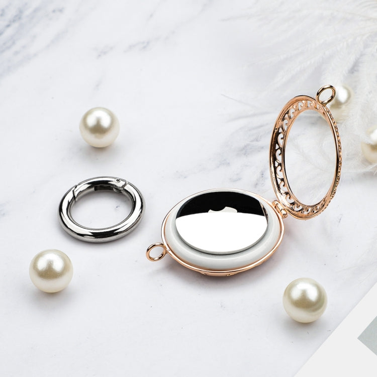 Copper Jewelry Style Shockproof Protective Cover Case with Keychain Hook Loop For AirTag(Rose Gold) - free shipping - PMC TechLife - Order now!