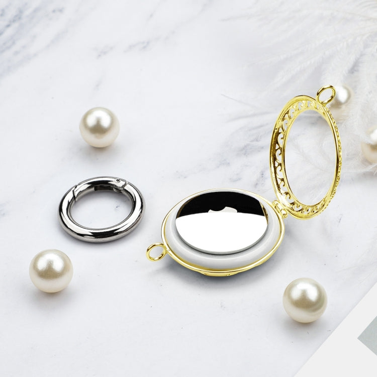 Copper Jewelry Style Shockproof Protective Cover Case with Keychain Hook Loop For AirTag(Gold) - free shipping - PMC TechLife - Order now!