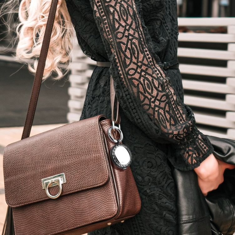 Copper Jewelry Style Shockproof Protective Cover Case with Keychain Hook Loop For AirTag(Black) - free shipping - PMC TechLife - Order now!