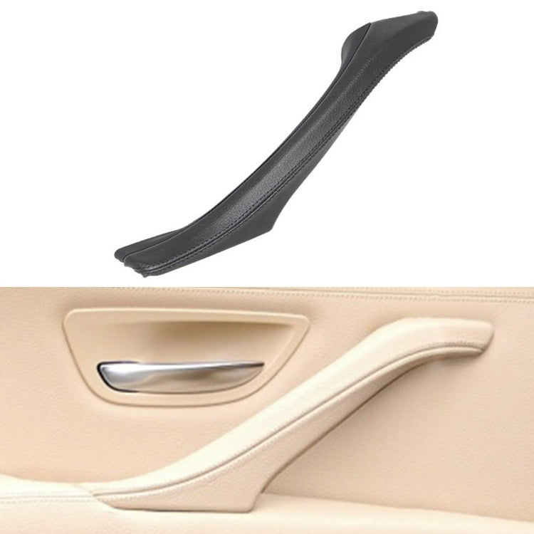 Car Leather Left Side Inner Door Handle Assembly 51417225854 for BMW 5 Series F10 / F18 2011-2017(Black) - Door Handles by PMC TechLife | Online Shopping South Africa | PMC TechLife
