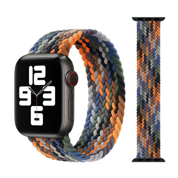 Metal Head Braided Nylon Watch Band, Size: XS 135mm For Apple Watch Series 7 45mm / 6 & SE & 5 & 4 44mm / 3 & 2 & 1 42mm(Camouflage Colorful) - Watch Bands by PMC TechLife | Online Shopping South Africa | PMC TechLife | Buy Now Pay Later Mobicred