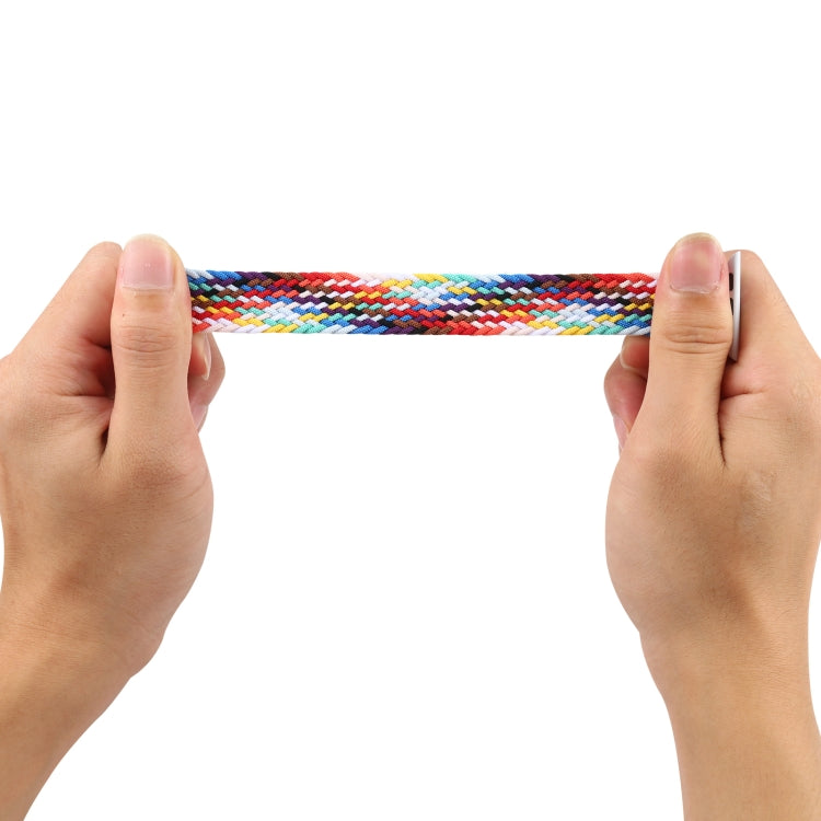 Metal Head Braided Nylon Watch Band, Size: XS 135mm For Apple Watch Series 7 45mm / 6 & SE & 5 & 4 44mm / 3 & 2 & 1 42mm(Camouflage Colorful) - Watch Bands by PMC TechLife | Online Shopping South Africa | PMC TechLife | Buy Now Pay Later Mobicred