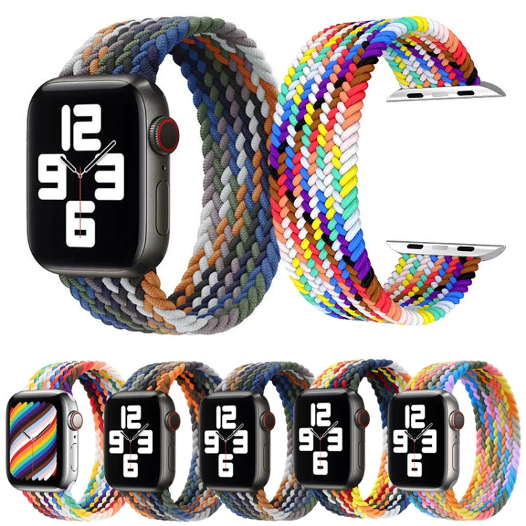 Metal Head Braided Nylon Watch Band, Size: XS 135mm For Apple Watch Series 7 45mm / 6 & SE & 5 & 4 44mm / 3 & 2 & 1 42mm(Camouflage Colorful) - Watch Bands by PMC TechLife | Online Shopping South Africa | PMC TechLife | Buy Now Pay Later Mobicred