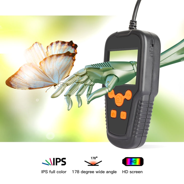 P60A 3.9mm 1080P 2.4 inch IPS Screen IP68 Waterproof HD Digital Endoscope, Length:10m Hard Cable - free shipping - PMC TechLife - Order now!