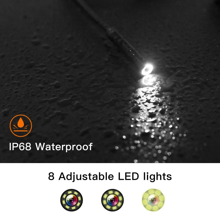 P60A 3.9mm 1080P 2.4 inch IPS Screen IP68 Waterproof HD Digital Endoscope, Length:10m Hard Cable - free shipping - PMC TechLife - Order now!