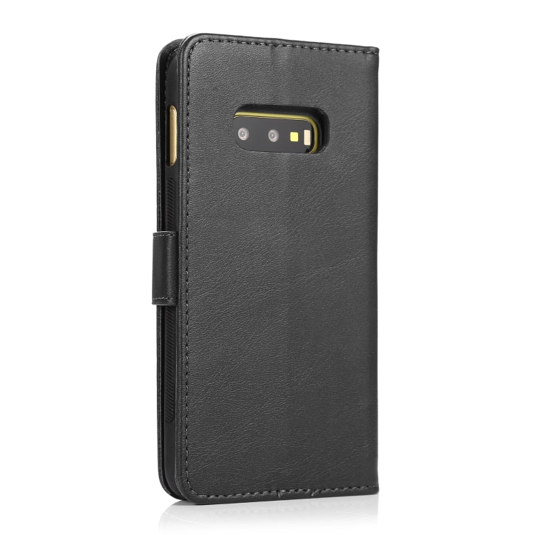 For Samsung Galaxy S10e Calf Texture 2 in 1 Detachable Magnetic Back Cover Horizontal Flip Leather Case with Holder & Card Slots & Wallet & Photo Frame(Black) - free shipping - PMC TechLife - Order now!
