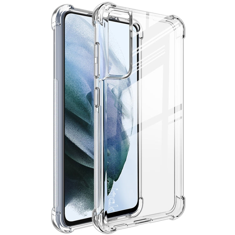 For Samsung Galaxy S21 FE 5G IMAK All-inclusive Shockproof Airbag TPU Case with Screen Protector(Transparent) - Galaxy Phone Cases by imak | Online Shopping South Africa | PMC TechLife | Buy Now Pay Later Mobicred
