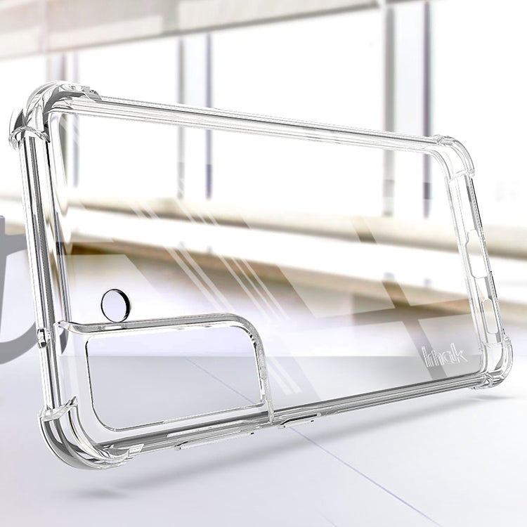 For Samsung Galaxy S21 FE 5G IMAK All-inclusive Shockproof Airbag TPU Case with Screen Protector(Transparent) - Galaxy Phone Cases by imak | Online Shopping South Africa | PMC TechLife | Buy Now Pay Later Mobicred